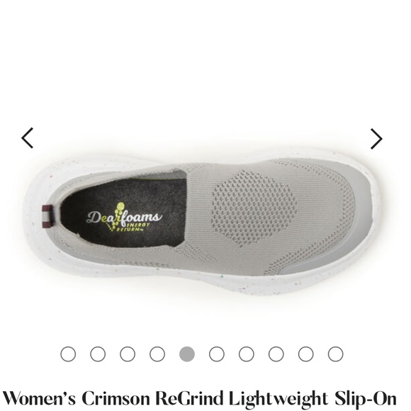 Women’s ReGrind Lightweight Slip-On Energy Return Technology Dearfoams sneakers - Picture 3 of 13